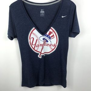 Nike Yankees Baseball V Neck Tee  Sz L